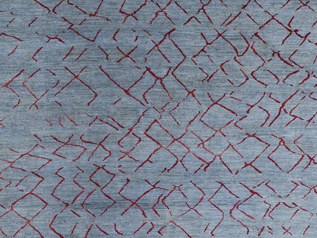 Mosaic II Light Grey and Fuschia 3