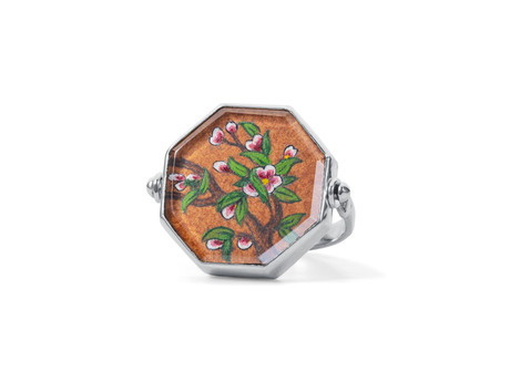 BOSTAAN Miniature Painting Hexagon Ring