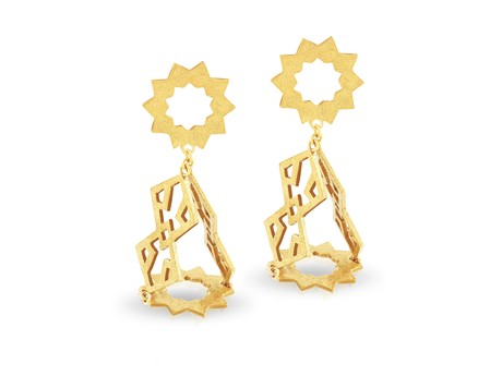 Girih Sun Earrings
