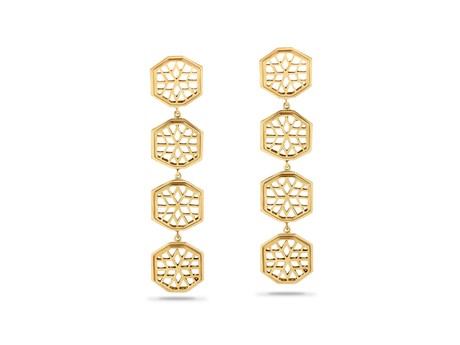 Jali Drop Earrings